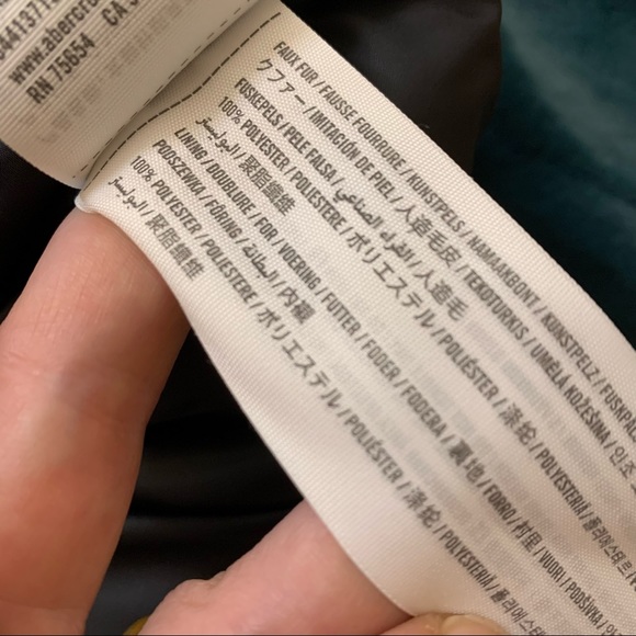 Hollister Faux Fur Teal Jacket M - Picture 9 of 12